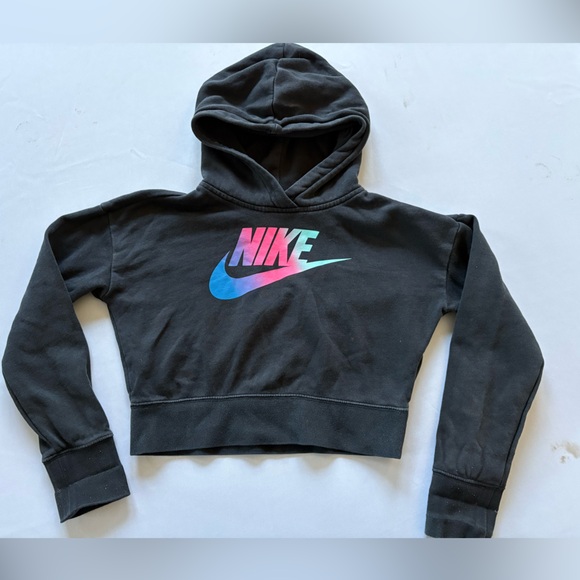 Nike Other - Nike Girls Crop Hoodie Black Size M